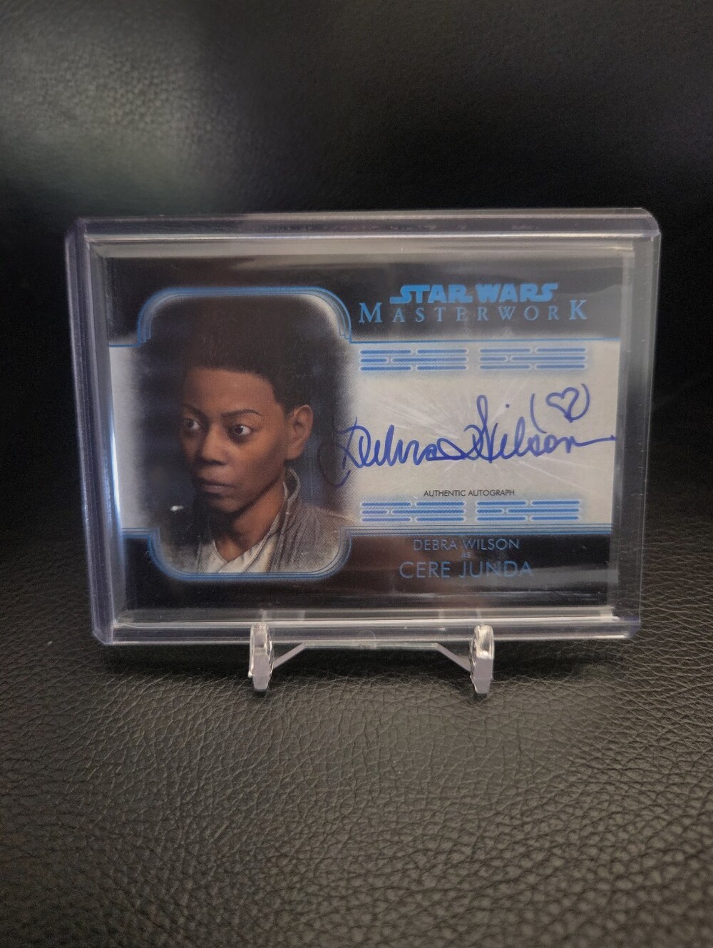 Topps Star Wars Masterwork Cere Junda Blue Parallel Autograph Card #31/99